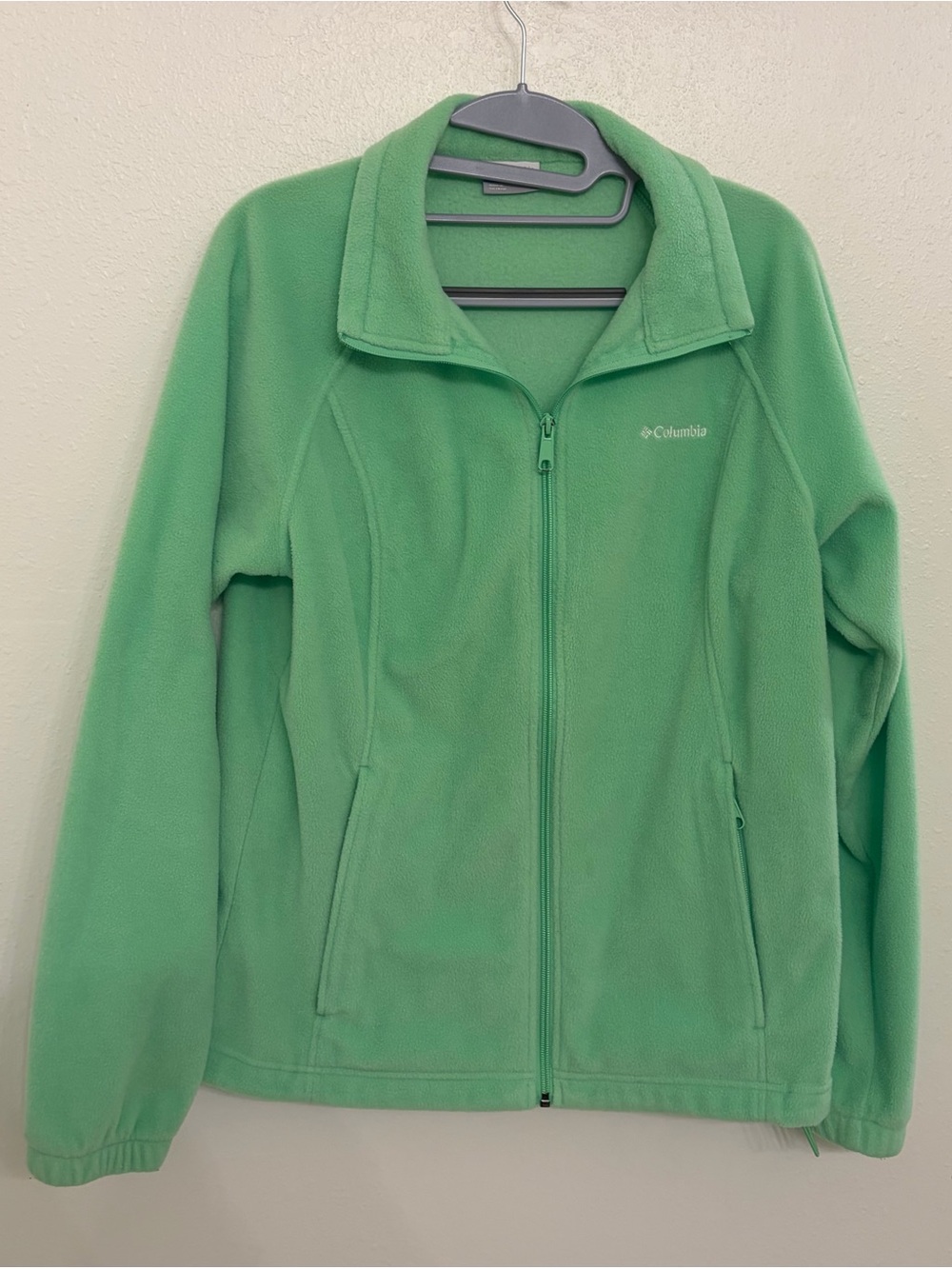 Columbia Women’s Benton Springs Full Zip Fleece Jacket - Mint/Lime Green Size L